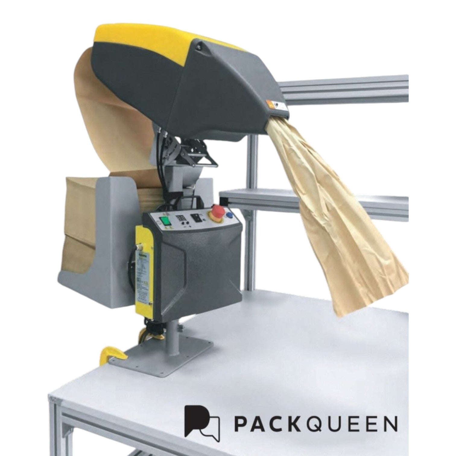 XFSA - 200T (X - Fill Semi - Automatic Paper Void Fill Machine, Table Stand) - PackQueen