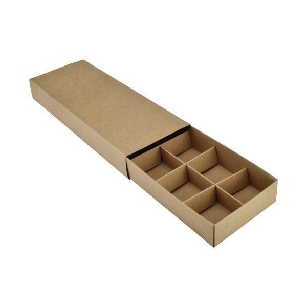 10 Pack Chocolate Box (Slide over cover) - Paperboard (285gsm) - PackQueen