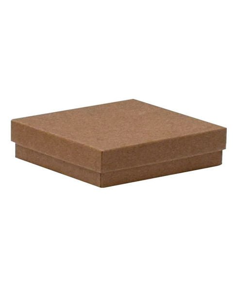 100 PACK - Cotton Fill Box Long - Kraft Brown 132 x 95 x 22mm - PackQueen
