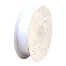 25mm Cut Edge Organza Ribbon - White (25mm x 45 Metres) - PackQueen