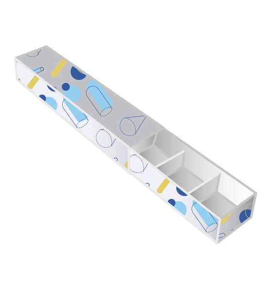 5 Pack Chocolate Box Slide over cover with removable inserts - Paperboard - PackQueen