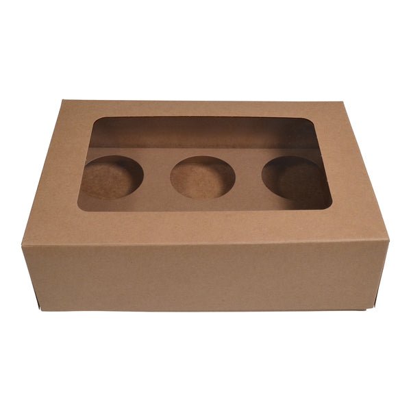 6 Cupcake Box with removable insert - Paperboard (285gsm) - PackQueen