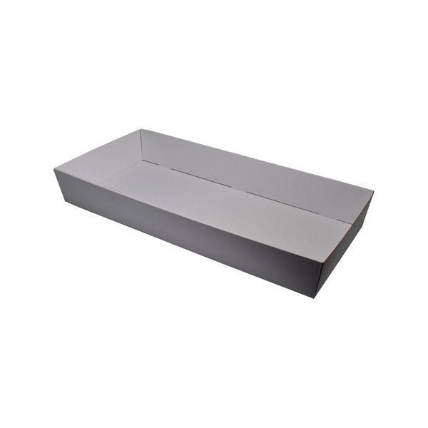 80mm High Large Rectangle Catering Tray - with optional clear lid (Lid purchased separately) - PackQueen