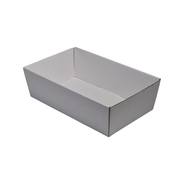 80mm High Small Rectangle Catering Tray - with optional clear lid (Lid purchased separately) - PackQueen