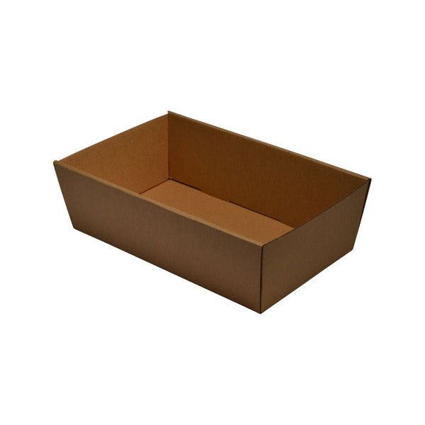 80mm High Small Rectangle Catering Tray - with optional clear lid (Lid purchased separately) - PackQueen