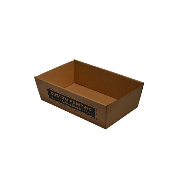 80mm High Small Rectangle Catering Tray - with optional clear lid (Lid purchased separately) - PackQueen