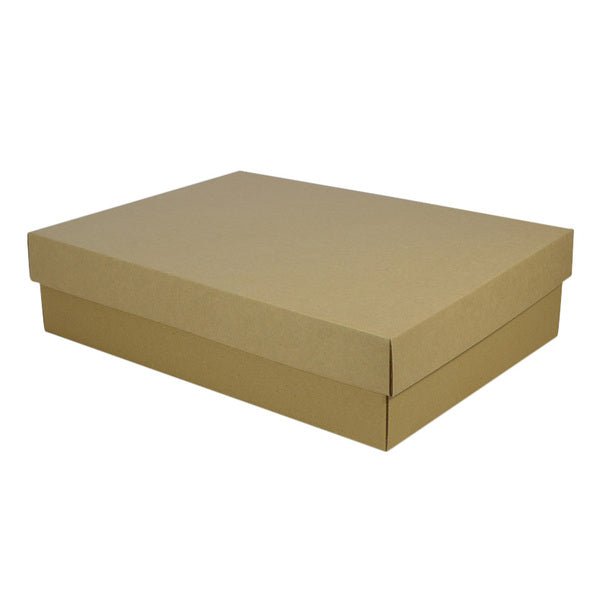 A3 Two Piece Cardboard Gift Box - 100mm High - PackQueen