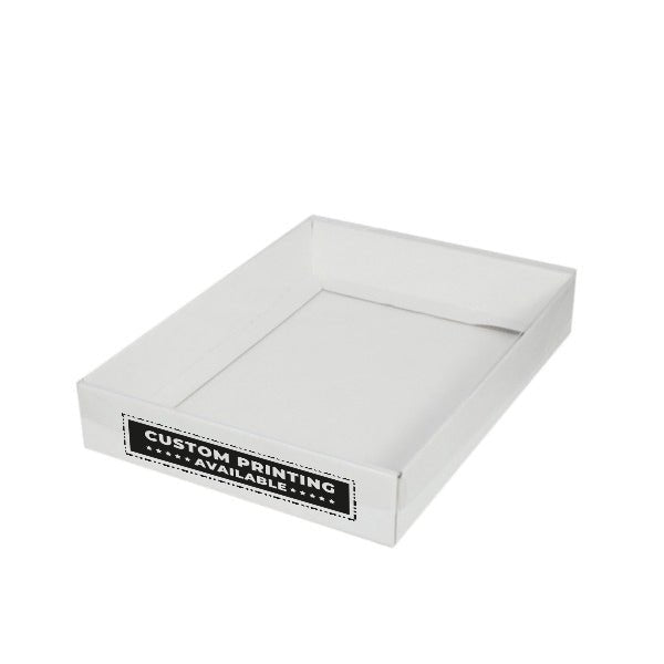 A4 Cardboard Gift Box with Clear Lid - 50mm High - PackQueen