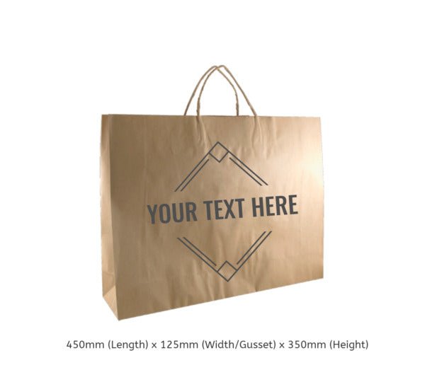 Boutique Brown Kraft Paper Gift Bag - 250 PACK - PackQueen