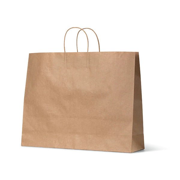 Boutique Brown Kraft Paper Gift Bag - 250 PACK - PackQueen