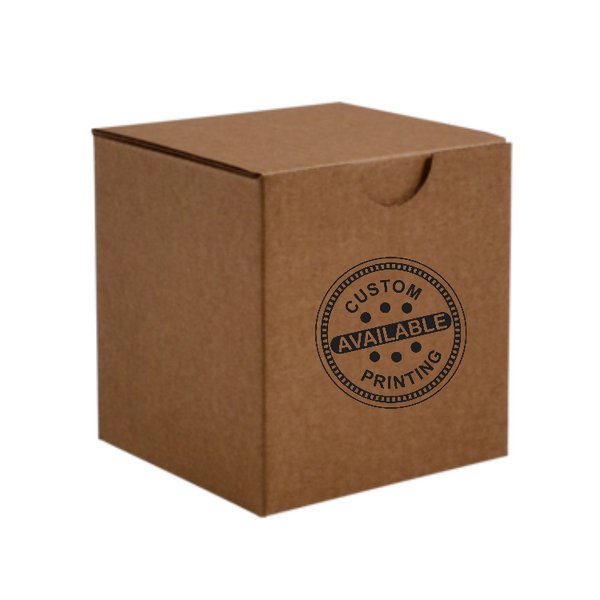 Candle Small 1 Oxford/Cambridge Jar Pack Upright with Insert - Kraft Brown (MTO) - PackQueen