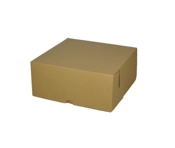 Cardboard Cake Box 10 x 10 x 4 inches - PackQueen