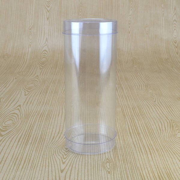 Clear 51mm Cylinder Box 125mm High (Suitable for 3-5 Macaroons) - 51 x 51 x 125mm - PackQueen