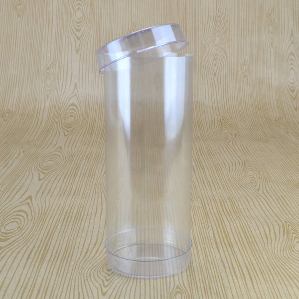 Clear 51mm Cylinder Box 125mm High (Suitable for 3-5 Macaroons) - 51 x 51 x 125mm - PackQueen