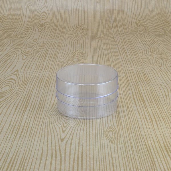Clear 60mm Cylinder Box 35mm High (Suitable for 1 Macaroon) - 60 x 60 x 35mm - PackQueen