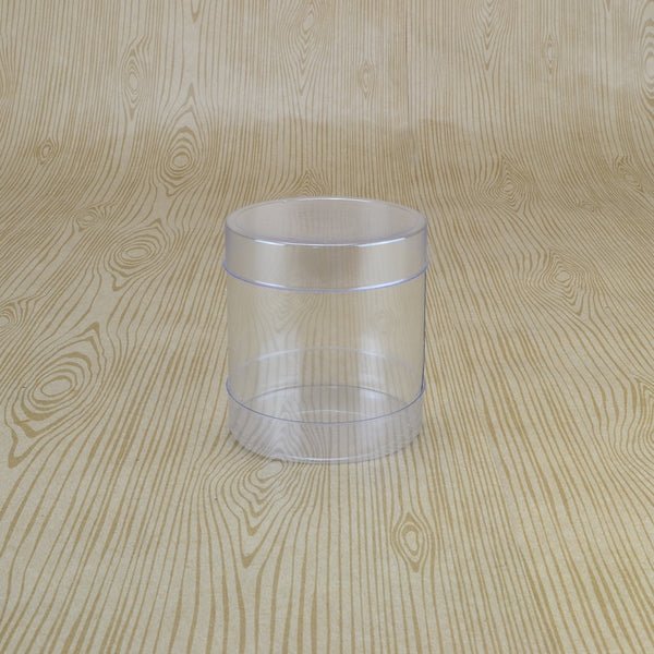 Clear 60mm Cylinder Box 65mm High (Suitable for 1-2 Macaroons) - 60 x 60 x 65mm - PackQueen
