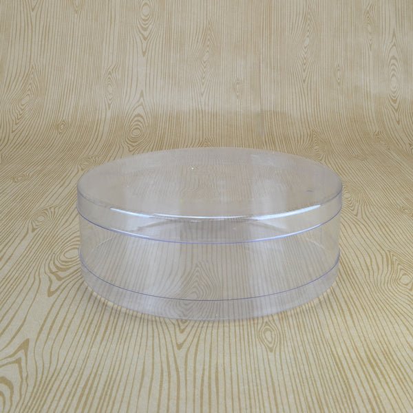 Clear Cylinder 150D Short - 150 x 150 x 50mm - PackQueen