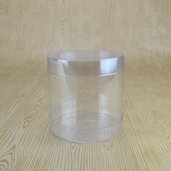 Clear Medium Cylinder Box - 100 x 100 x 100mm - PackQueen