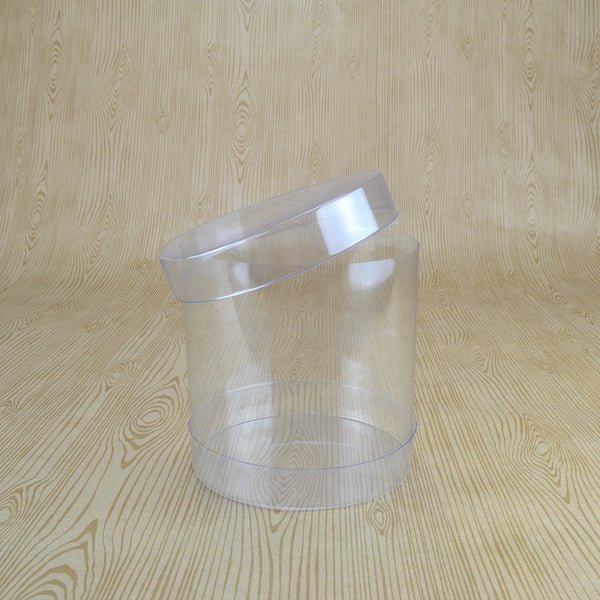 Clear Medium Cylinder Box - 100 x 100 x 100mm - PackQueen