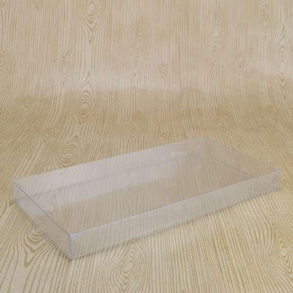 Clear Plastic Box 225 (Base & Lid) - 225 x 115 x 20 mm - PackQueen