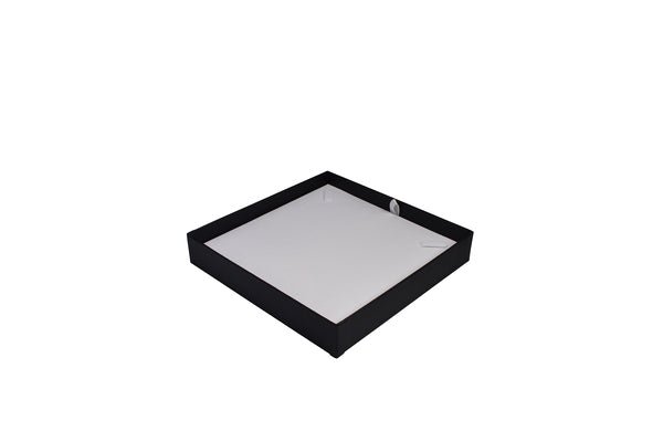 CUSTOM PRINTED Rigid Cardboard Standard Necklace Jewellery Box - Matt Black (removable non reversable white suede foam insert) - PackQueen