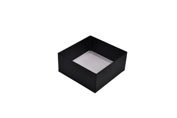 CUSTOM PRINTED Rigid Cardboard Standard Square Jewellery Box - Matt Black - PackQueen