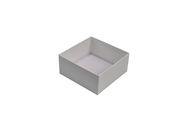 CUSTOM PRINTED Rigid Cardboard Standard Square Jewellery Box - Matt White - PackQueen