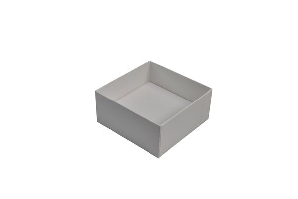 CUSTOM PRINTED Rigid Cardboard Standard Square Jewellery Box - Matt White - PackQueen