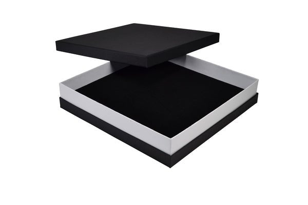 CUSTOM PRINTED Rigid Necklace Jewellery Box - Two Tone Texture - PackQueen