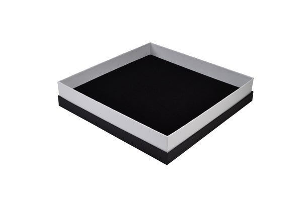 CUSTOM PRINTED Rigid Necklace Jewellery Box - Two Tone Texture - PackQueen