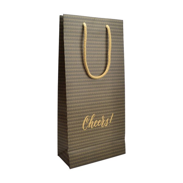 Double Cheers - Paper Wine Kraft Bag - 100 PACK - PackQueen