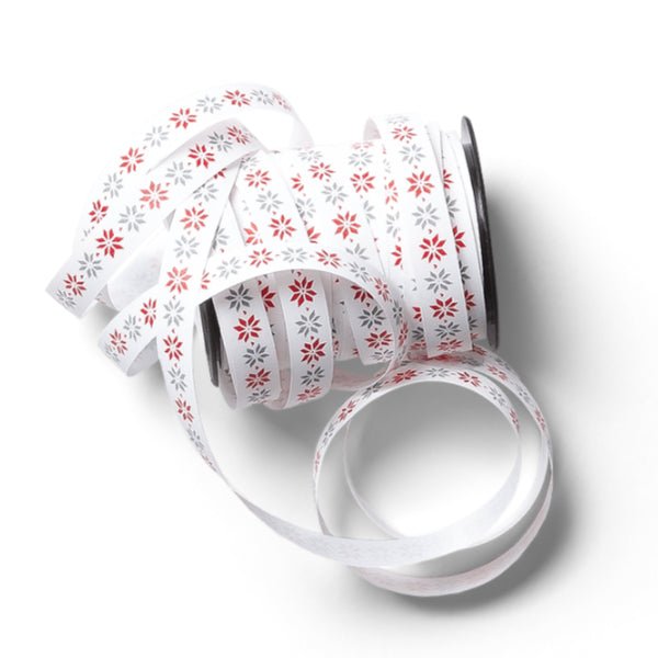 Double Sided Satin Ribbon - Full Colour (CMYK) Custom Print (Single Sided) on 90m roll - PackQueen