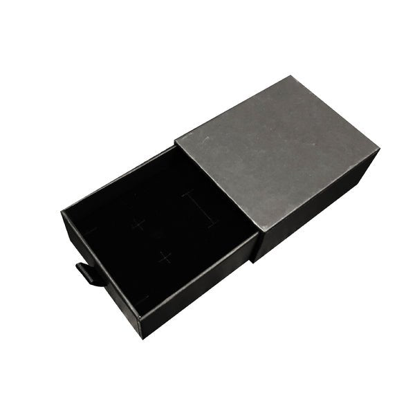 Extra Large Square 100mm Drawer Rigid Jewellery Box - Ring & Pendant (Sleeve, Base & Removable Insert) (MTO) - PackQueen