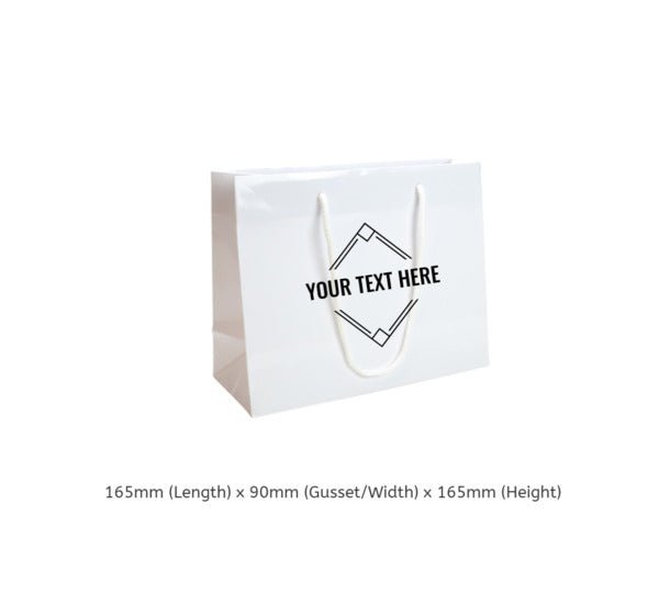 Extra Small - Gloss White Euro Gift Bag (200 PACK) - PackQueen