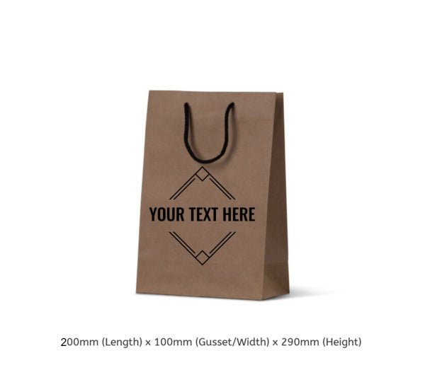 Junior Deluxe Brown Kraft Paper Gift Bag - 250 PACK - PackQueen