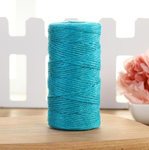 Jute Twine (2mm x 100 metres) - Aqua - PackQueen