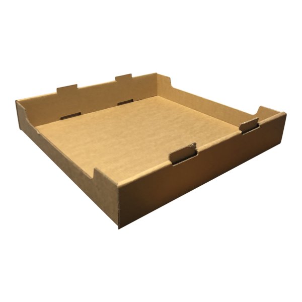 Large Heavy Duty Stackable Cardboard Catering and Storage Tray (One Piece Self Locking) - PackQueen