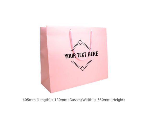 Large - Matt White Laminated European Gift Bag - 50 Pack - PackQueen