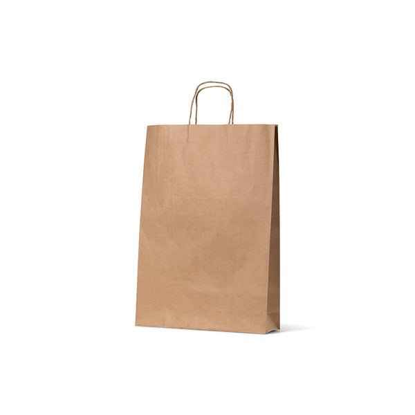 Medium Brown Kraft Paper Gift Bag - 250 PACK - PackQueen