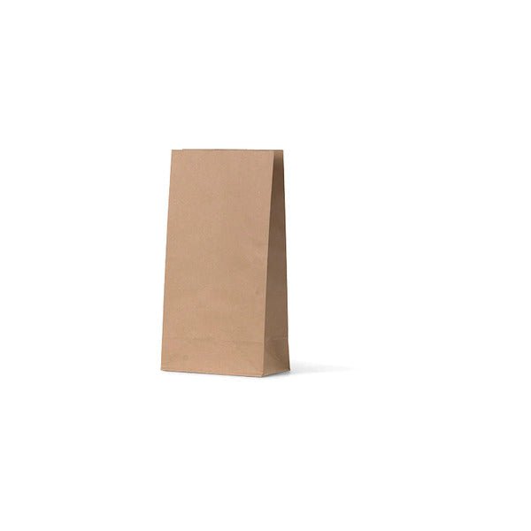 Medium - Flat Bottom Brown Bag - 500 PACK - PackQueen