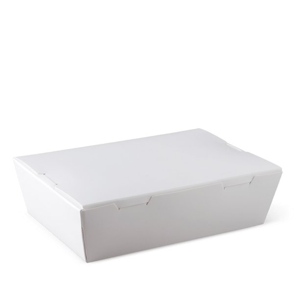 Medium Lunch Boxes 200PK - White - PackQueen
