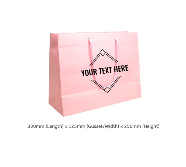 Medium - Matt White Laminated European Gift Bag - 100 PACK - PackQueen
