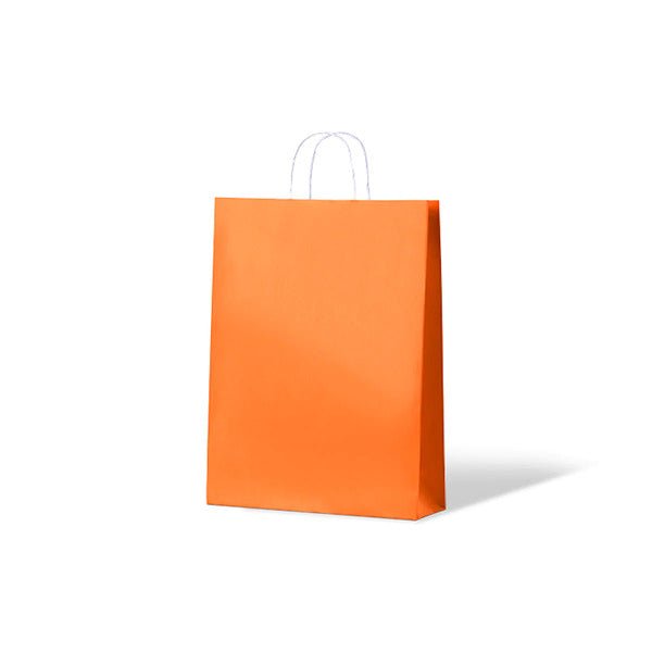 Midi Carnival Paper Gift Bag - Orange - 250 PACK - PackQueen