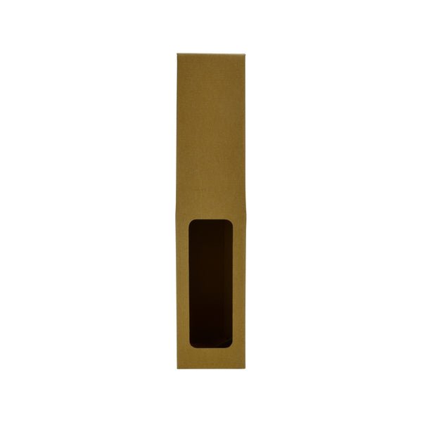 One Piece 1 Bottle Gable Top Wine Box with Window 19271 - PackQueen