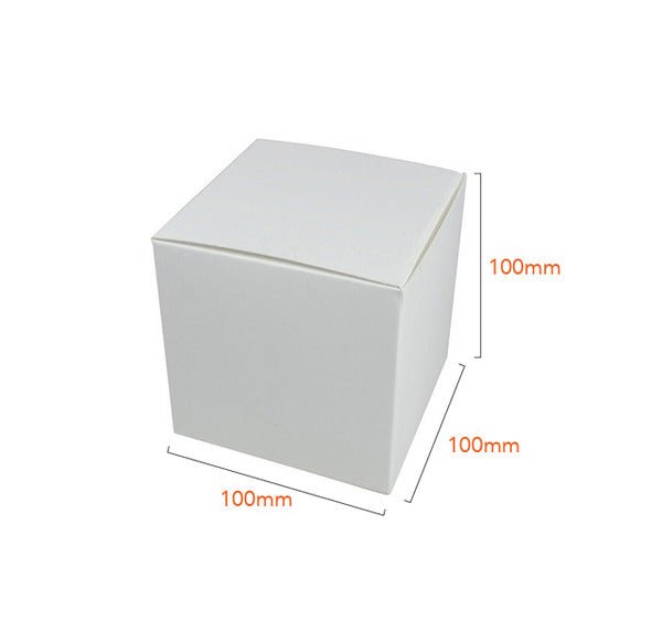 One Piece Cube Box 100mm - Paperboard (285gsm) - PackQueen