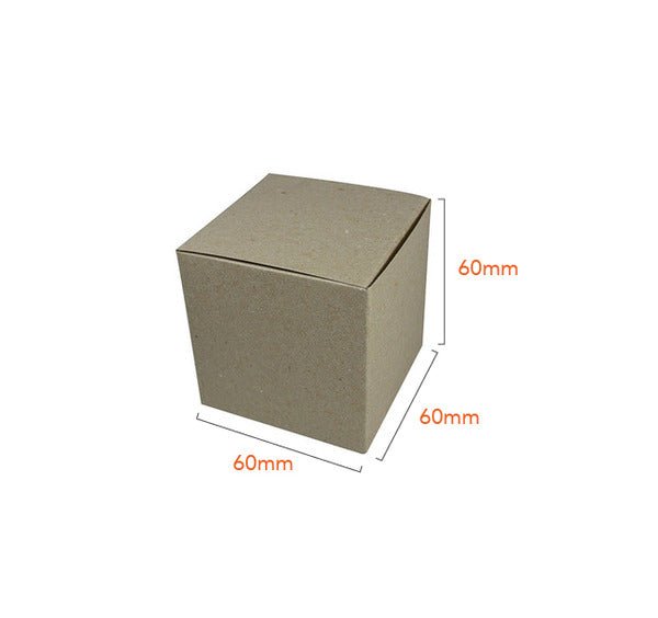 One Piece Cube Box 60mm - Paperboard (285gsm) - PackQueen