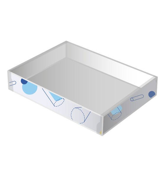 Rectangle 12 Gift Box with Clear Lid - Paperboard (285gsm) - PackQueen