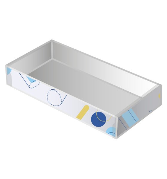 Rectangle 8 Gift Box with Clear Lid - Paperboard (285gsm) - PackQueen