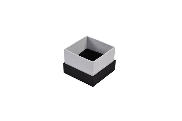 Rigid Cardboard Small Jewellery Box for Rings, Earrings, Pendants or Hoops - Two Tone Texture - PackQueen