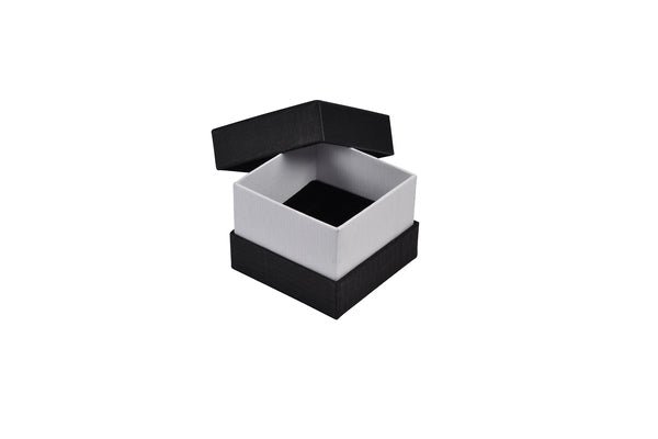 Rigid Cardboard Small Jewellery Box for Rings, Earrings, Pendants or Hoops - Two Tone Texture - PackQueen